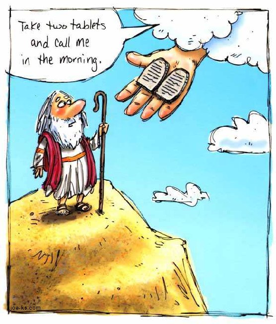 funny moses, ten commandments, funny bible picture, funny christian cartoon, quote