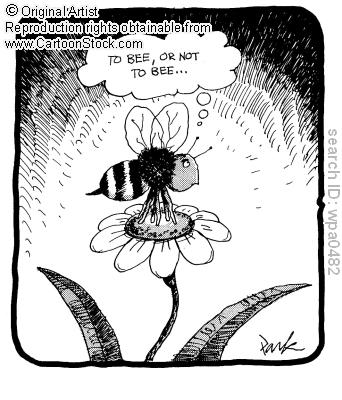 funny bee picture, funny christian story, quote, bumble bee, funny to be or not to be