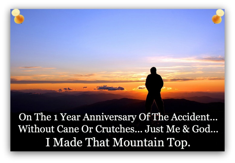 I made the mountain top, quote