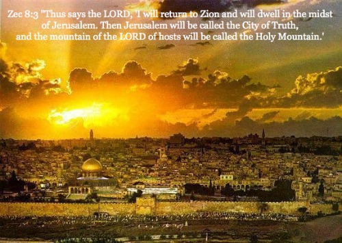 Jerusalem,  Zacarías 8:3
