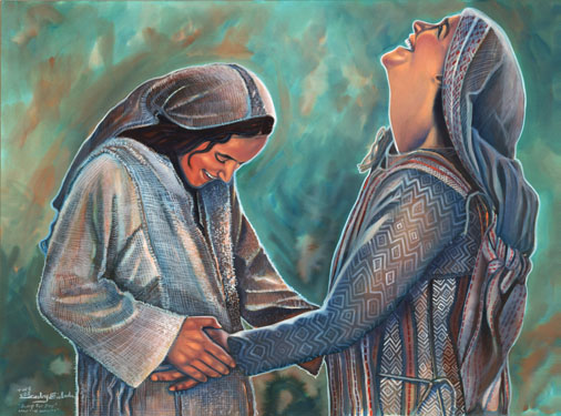 mary and elizabeth, my soul doth magnify the lord, mary and elizabeth