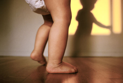 child walking, baby first steps, shadow of baby