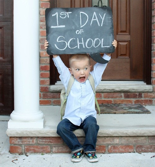 school begins, 1st day of school, starting education