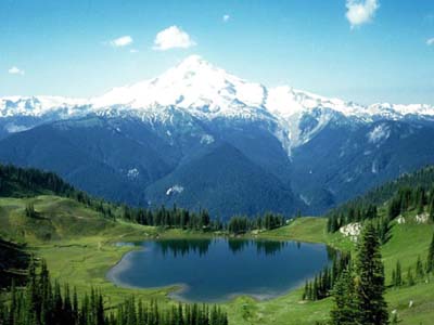 beautiful mountain lake