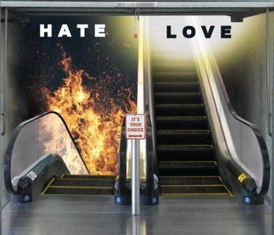 hate vs love,choice, good or evil