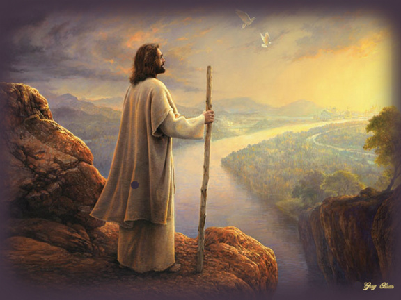 jesus on a mountain, shepherd, just like us