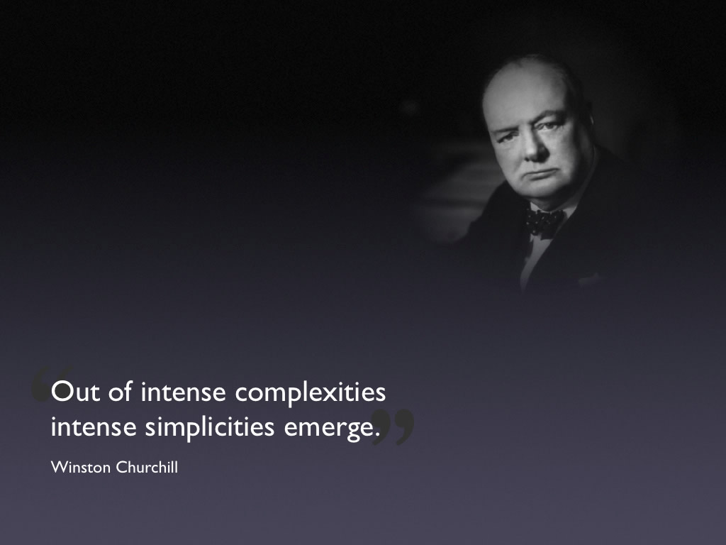 winston churchill quote, complexities