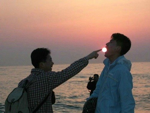Funny Sunset picture, funny sunrise picture