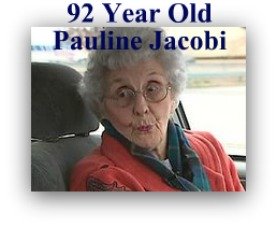 Pauline Jacobi, 92 year old grandmother that stood up to a thief  