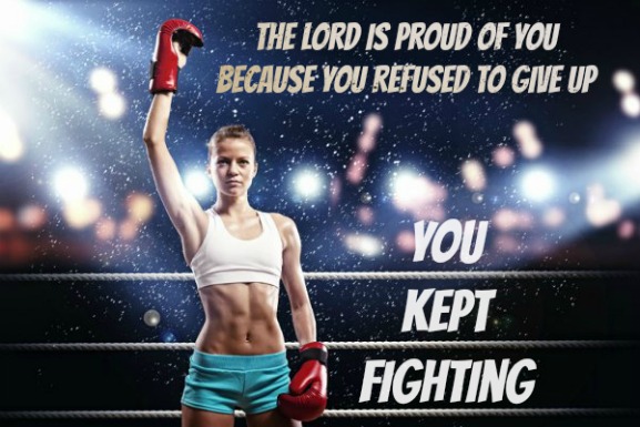 The Lord is proud of you