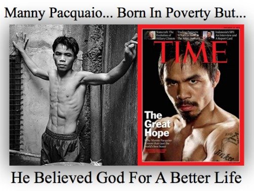 manny pacquaio, overcoming poverty, quote