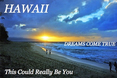 hawaii, dreams come true