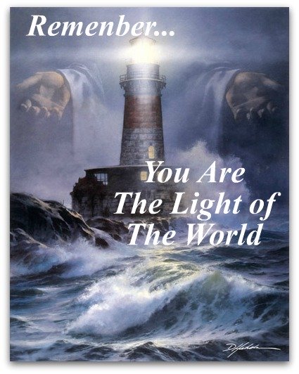 lighthouse, you are the light of the world, integrity quote