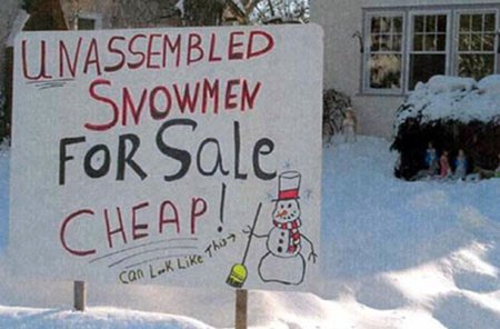 funny winter quote, funny snowman quote, funny cheap sale