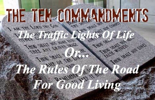 ten commandments, traffic lights of life