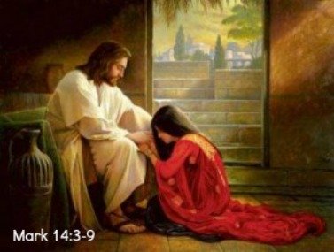 Matthew 14, Mary Magdalen, washing jesus feet