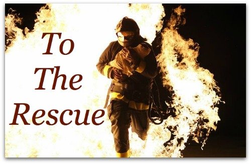 fireman rescue burning building courage